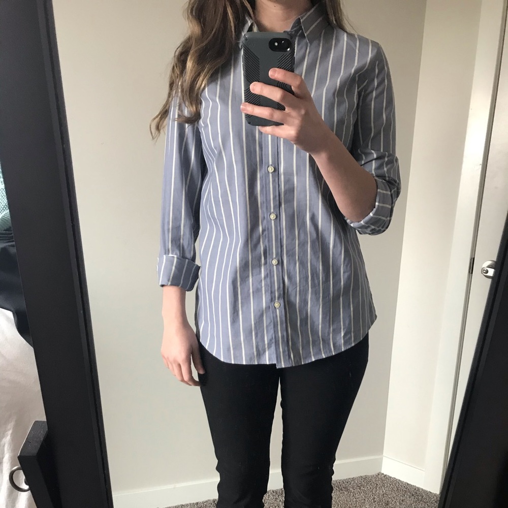 Riley Tailored-Fit Striped Button-Up Shirt
